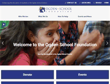 Tablet Screenshot of ogdenschoolfoundation.org